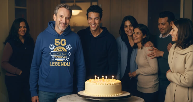 Narozeniny 50 mikina pánská